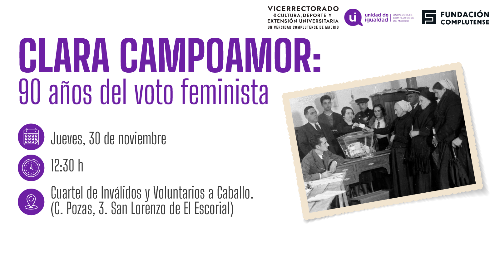 Clara Campoamor: 90 años del voto feminista